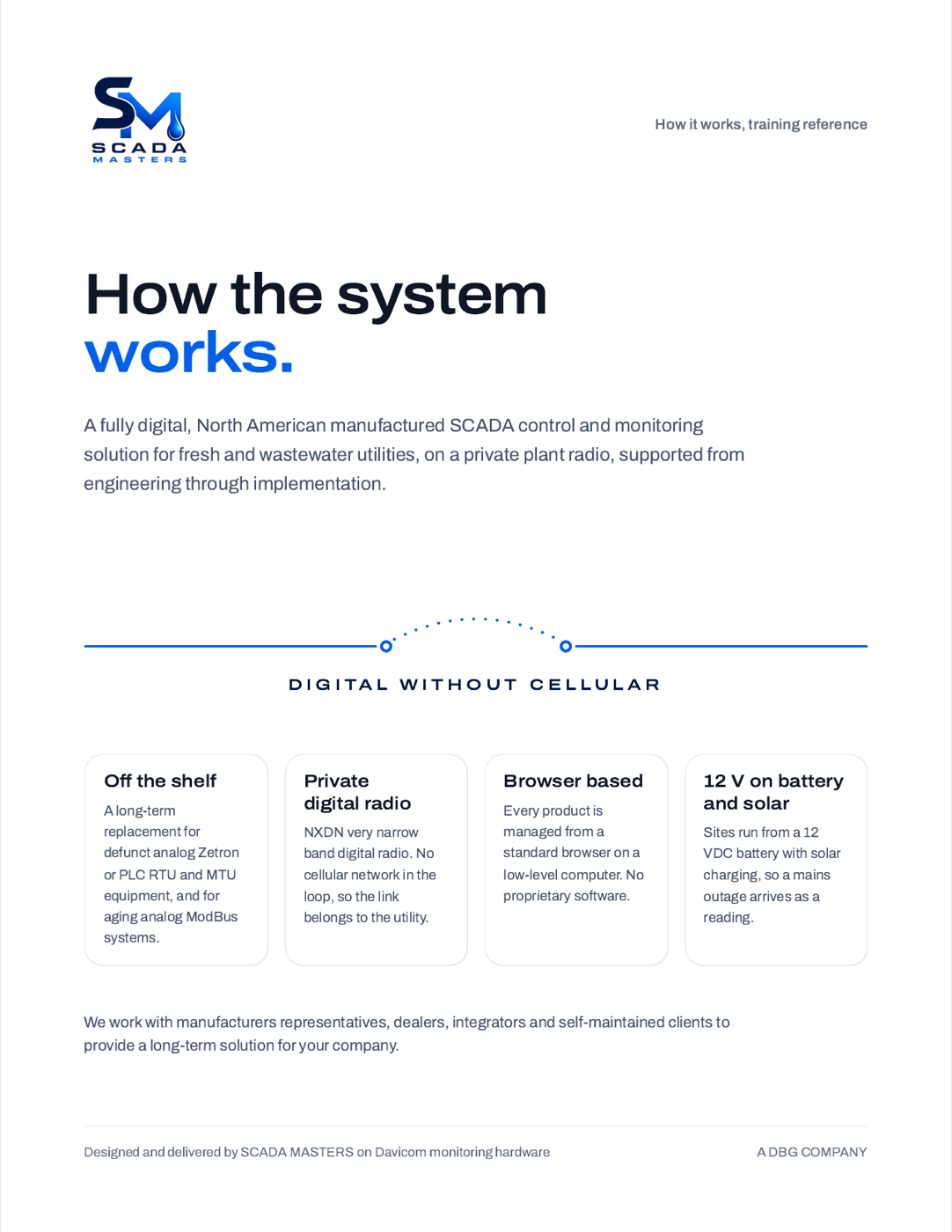 Cover of the training reference, How the system works